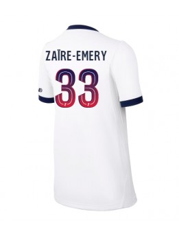 Paris Saint-Germain Warren Zaire-Emery #33 Replika Borta Kläder Dam 2026-27 Kortärmad Paris Saint-Germain Warren Zaire-Emery #33 Replika Borta Kläder Dam 2026-27 Kortärmad